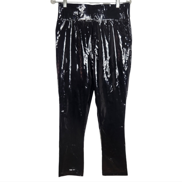 STEVE MADDEN Eden Patent Faux Leather Liquid High Rise Legging - Picture 2 of 10